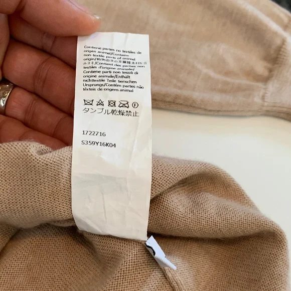 Loewe | EUC Wool Anagram Pocket Cardigan - Camel/Yellow | Sz XL - Picture 12 of 16